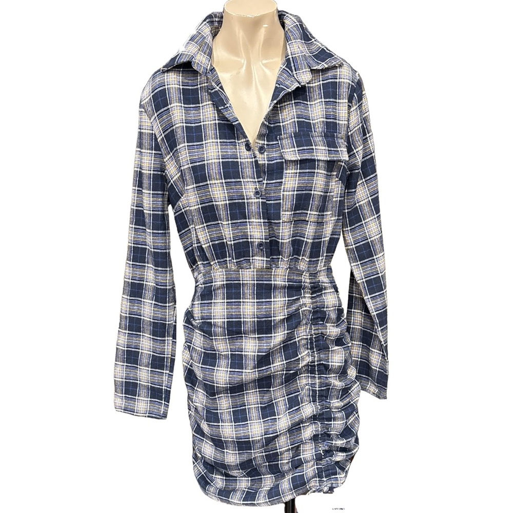 Pretty little thing Plaid Long Sleeve Dress